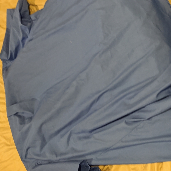 Puritan size 17 1/2 blue short sleeve button up dress shirt - Picture 3 of 3